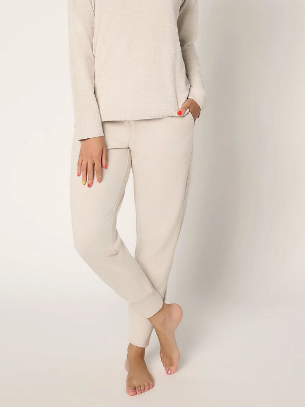 Barefoot Dreams CozyChic Ultra Lite Easy Mixed Lounge Pants, Sz XL a453890 - Picture 1 of 5